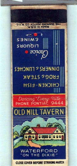 Cascade Motel (Olde Mill Inn on the Lake) - Matchbook